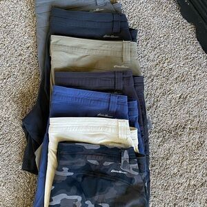 Eddie Bauer SZ 10 Women’s Shorts Bundle, 7Pair- Multi colors